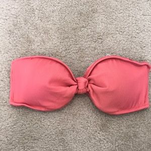 Aerie Ribbed bandeau bikini top